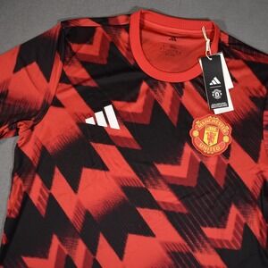 Adidas Manchester United 2025-26 Red Home Prematch Jersey Slim Fit Large